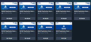 Gift Card Playstation com cupom de desconto na Nuuvem