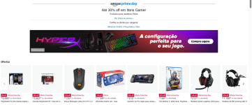 Seleção de desconto item gamer com até 30%